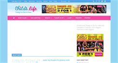 Desktop Screenshot of childslife.ca